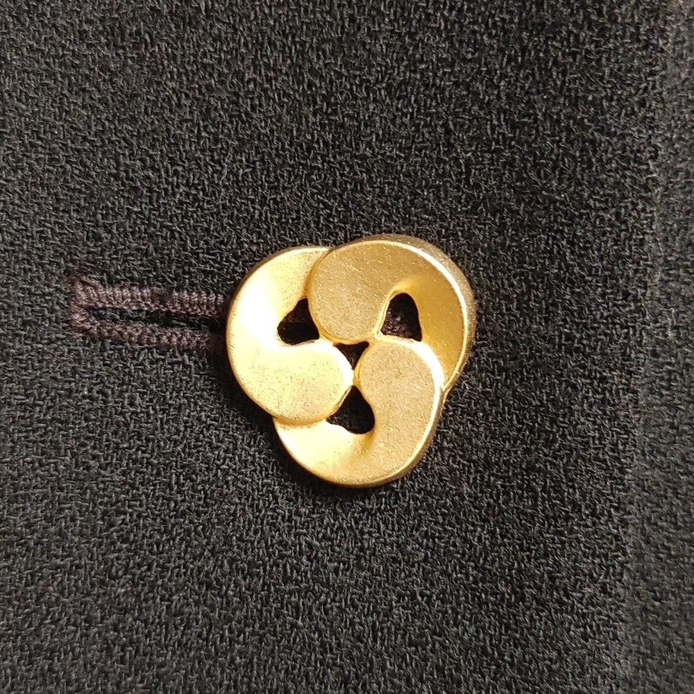 VTG Kasper Black Tailored Wool Crepe Suit - Picture 13 of 14